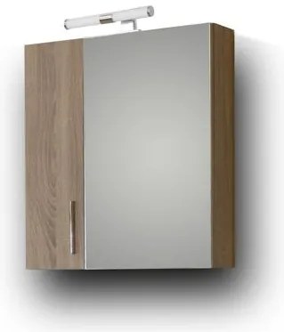 Σετ Επίπλου Mπάνιου SIENA 65 Sonoma Dark 65x46x160 εκ.