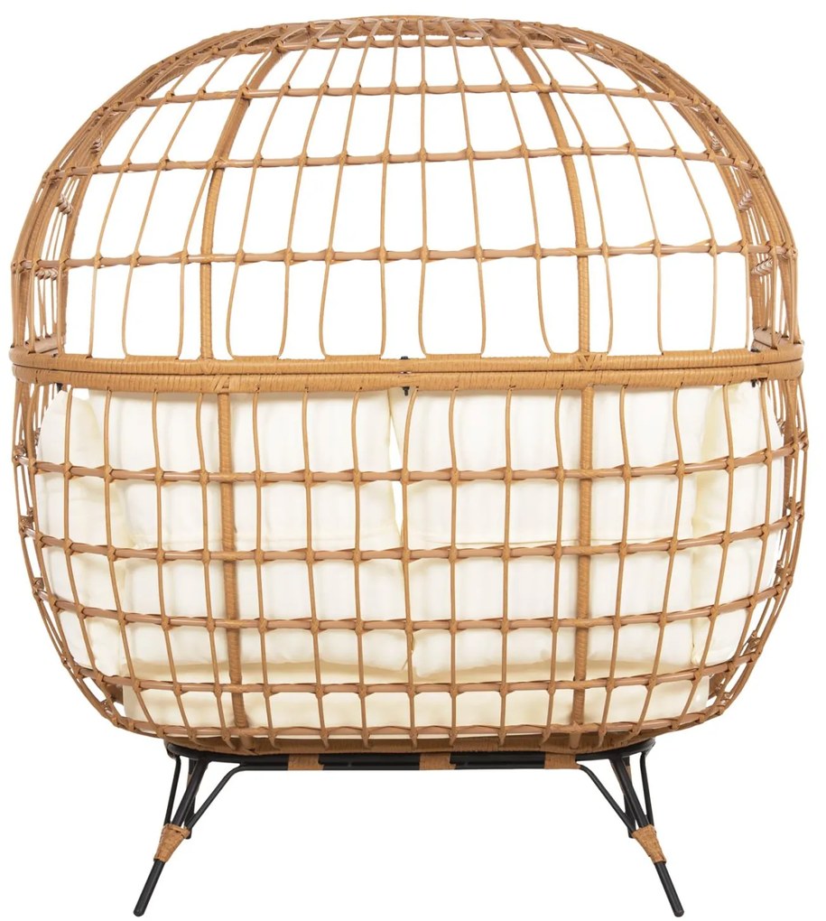 ΠΟΛΥΘΡΟΝΑ ΦΩΛΙΑ MIAMI 2 ΑΤΟΜΩΝ ΤΥΠΟΥ RATTAN  132.5x90x154Υεκ