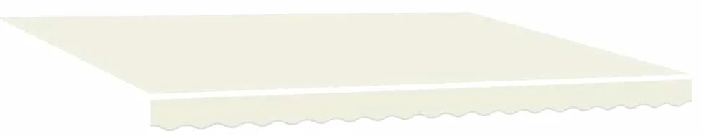 vidaXL Τέντα Πτυσσόμενη Κρεμ 4 x 3 μ. Ύφασμα και Αλουμίνιο