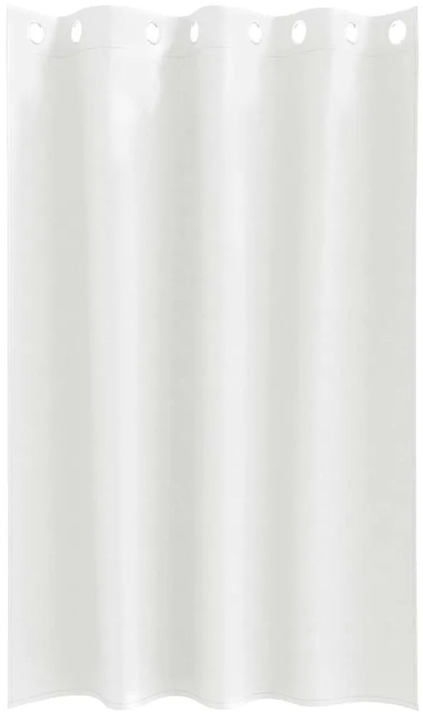 vidaXL Κουρτίνες 2 pcs Καθαρό Λευκό 175x140εκ. Πολυεστέρας