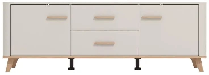 Έπιπλο τηλεόρασης DARWEN 154 3K2F2V Cashmere - Artisan Oak 154x40x53εκ. 154x40x53 εκ.