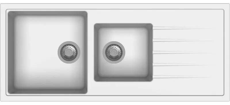 Macart Lexus D-200 Ένθετος η Υποένθετος Γρανιτένιος Νεροχύτης Alaska (Ζαχαρί)