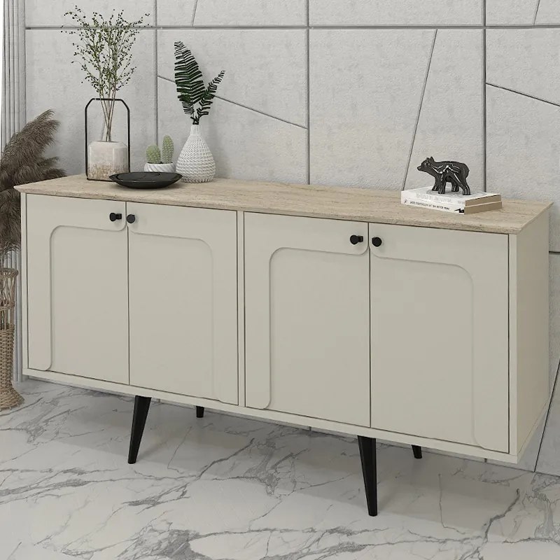 ΜΠΟΥΦΕΣ SEVILLA MEGAPAP ΧΡΩΜΑ SANDSTONE - TRAVERTINE 150X44,6X72,2ΕΚ.