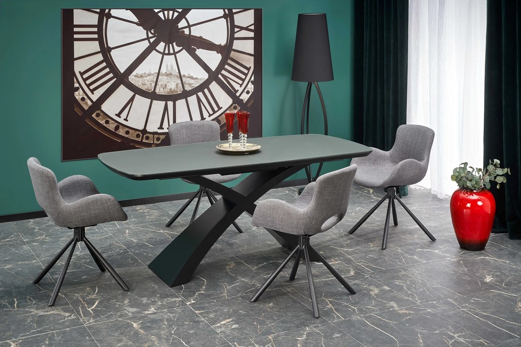 SILVESTRO table dark grey, leg black DIOMMI V-CH-SILVESTRO-ST DIOMMI-60-21816