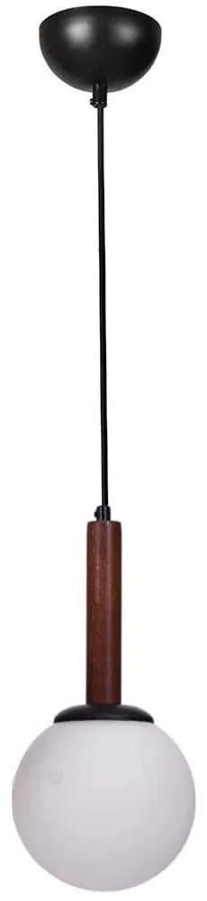 Φωτιστικό Οροφής 534LUN6205 Φ15x80cm 1xE27 40W Walnut-White Opviq