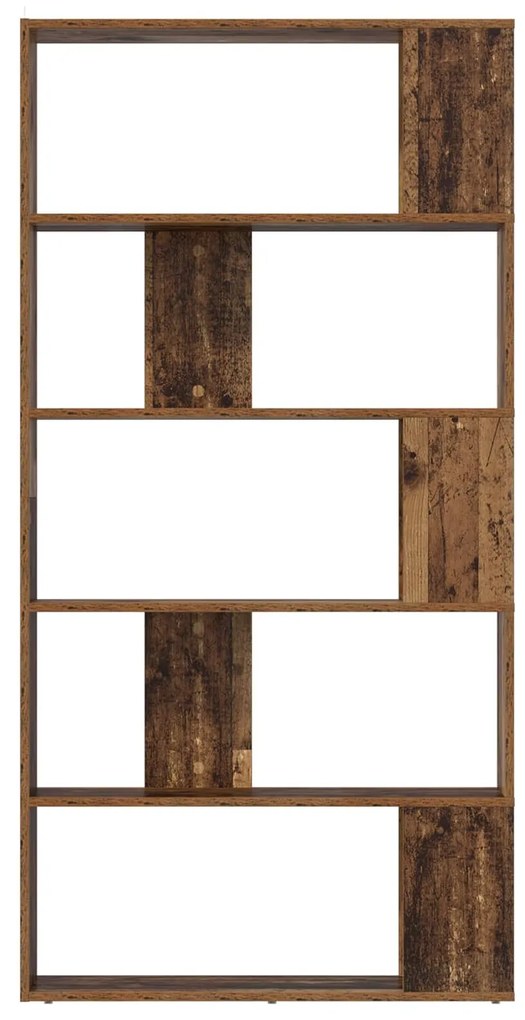 vidaXL Βιβλιοθήκη Παλιό ξύλο 80 x 24 x 159 εκ Επεξεργασμένο ξύλο