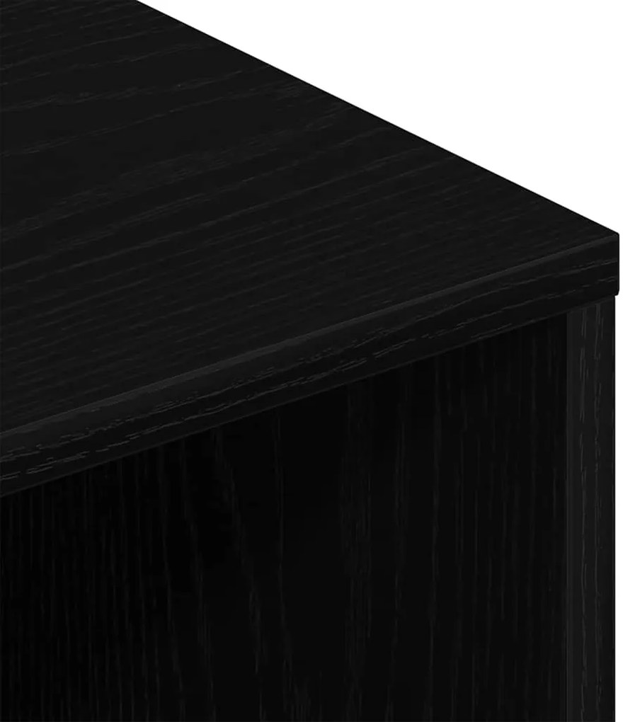 ντουλάπι τηλεόρασης Μαύρη βελανιδιά 120x40x40 cm - Μαύρο