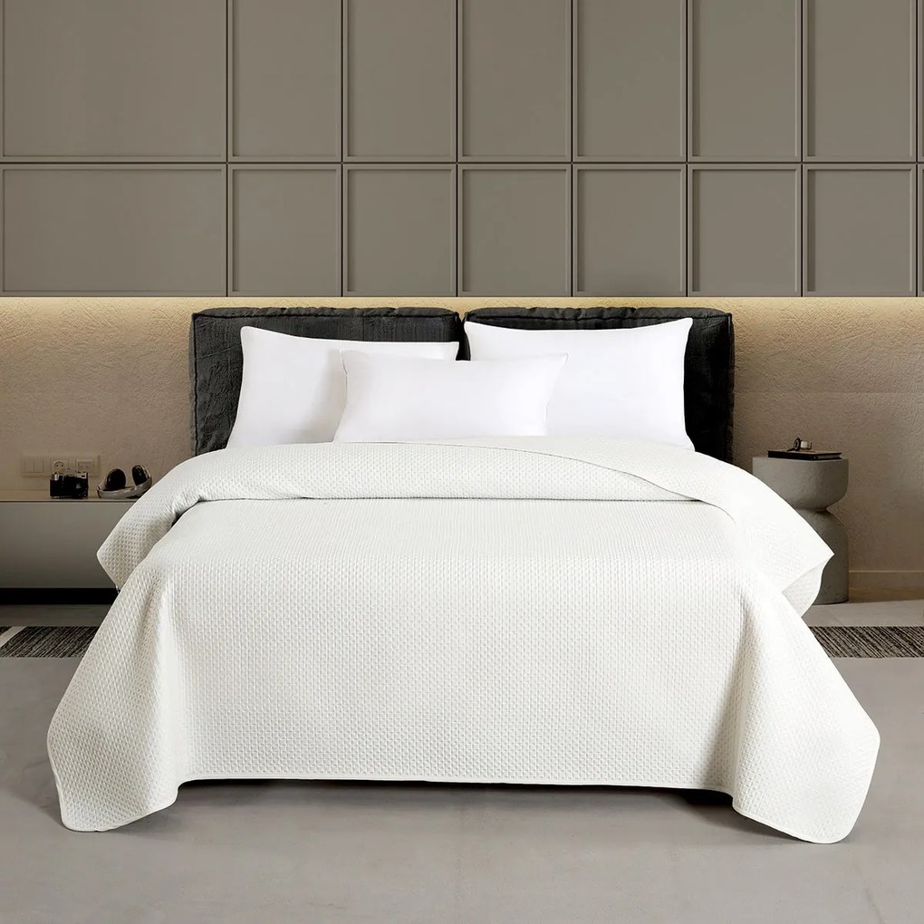 ΚΟΥΒΕΡΛΙ ΥΠΕΡΔΙΠΛΟ ZARA WHITE (220Χ240) - MELINEN
