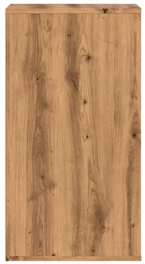 vidaXL Συρταριέρα Γωνιακή Αρτισιανή Δρυς 40x41x76 εκ. Επεξεργ. Ξύλο