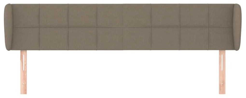 vidaXL Κεφαλάρι με Πτερύγια Taupe 183x23x78/88 εκ. Υφασμάτινο