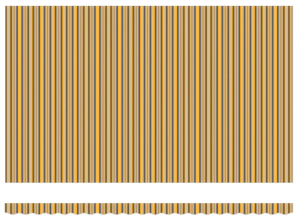 vidaXL Αυτόματη Ανακλινόμενη Τέντα Ριγέ 500x300 cm