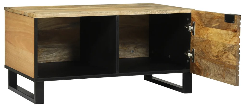 vidaXL Τραπεζάκια Σαλονιού Καφέ 80 x 50 x 40 cm Μασίφ ξύλο μάνγκο