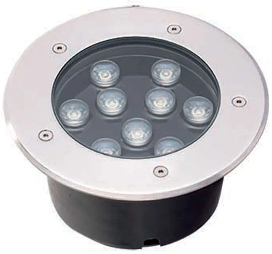 Φωτιστικό Δαπέδου Χωνευτό Lotus 4187000 D:180XH:95 Silver Viokef