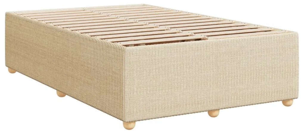 ΚΡΕΒΑΤΙ BOXSPRING ΜΕ ΣΤΡΩΜΑ ΚΡΕΜ 120X200 ΕΚ. ΥΦΑΣΜΑΤΙΝΟ 3289721