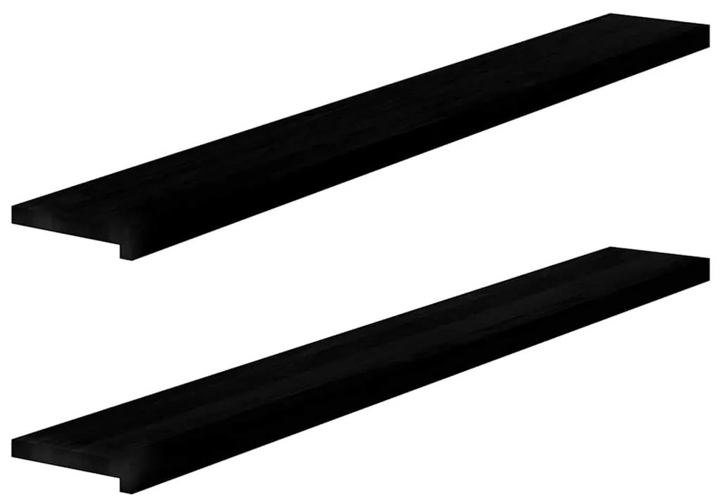 vidaXL Περβάζια παραθύρων 2 τεμ. Σκ. Καφέ 160x20x2εκ. Μασίφ Ξύλο Δρυός
