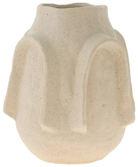 Βάζο Κεραμικό Μπεζ Matte 17,7x23,2εκ. Zen Collection 24.21.50175