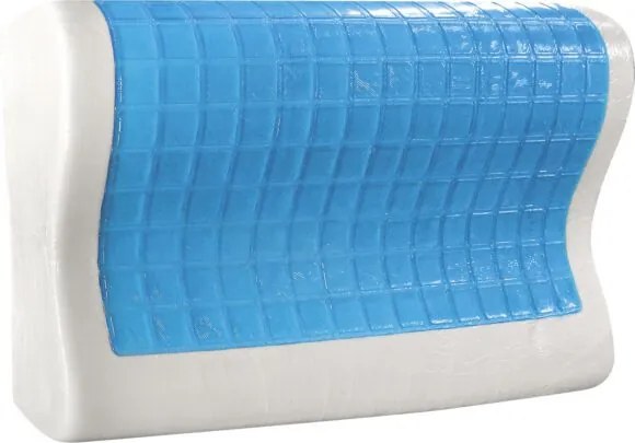 Beauty Home Μαξιλάρι ύπνου Gel Memory Foam Art 4028 Μέτριο 58x38x12 Λευκό