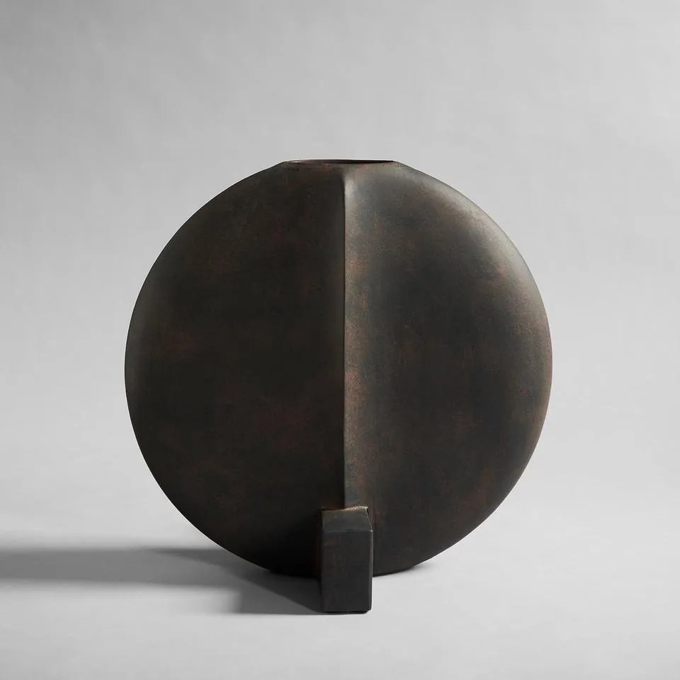 Guggenheim Κεραμικό Βάζο Big Σκούρο Καφέ H45xL27xW49cm 101 COPENHAGEN
