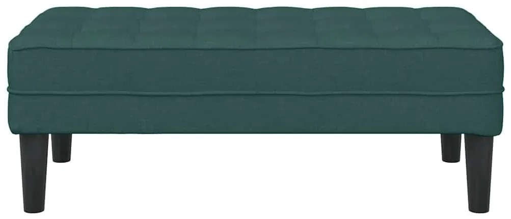 vidaXL παγκάκι Σκούρο πράσινο 113 x 57 x 39 εκ. ύφασμα