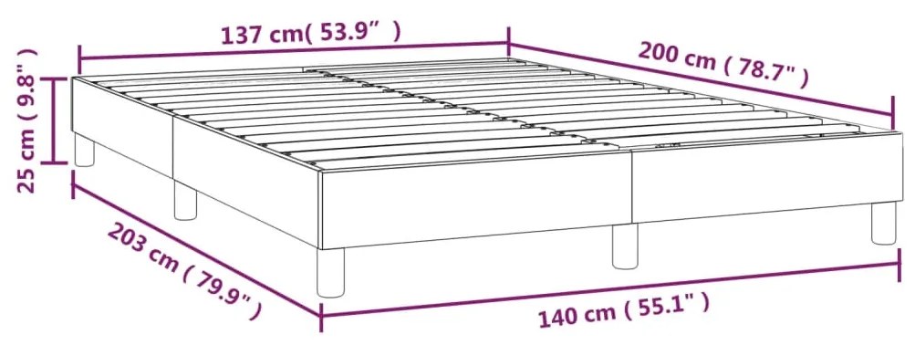 ΠΛΑΙΣΙΟ ΚΡΕΒΑΤΙΟΥ BOXSPRING TAUPE 140X200 ΕΚ. ΥΦΑΣΜΑΤΙΝΟ 3120520