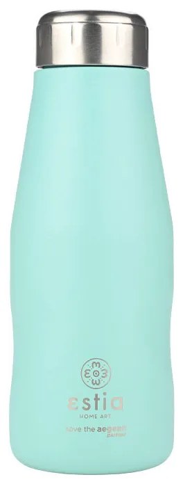 Estia 01-22334 Save the Aegean Θερμος Travel Flask 350ml, Bermuda Green