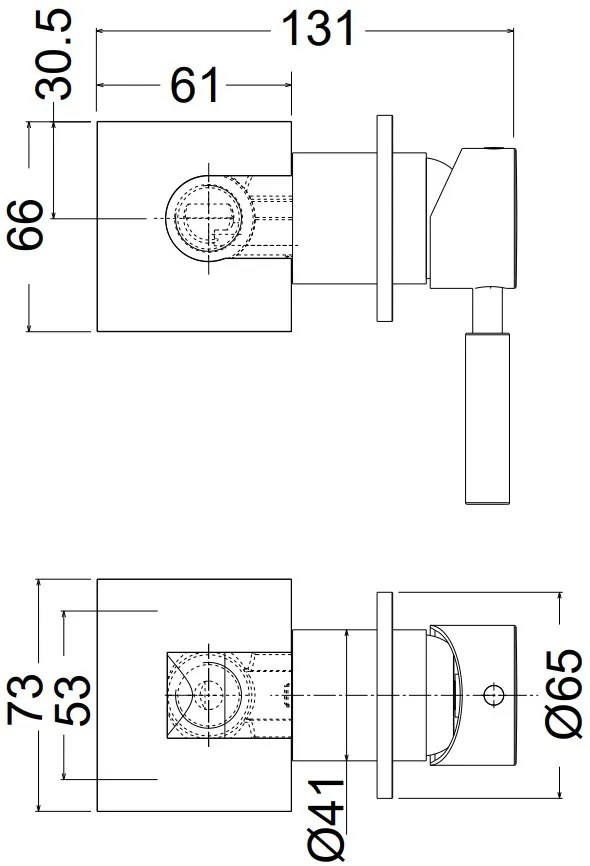 Μίκτης εντοιχισμού Tech La Torre 12051-Chrome