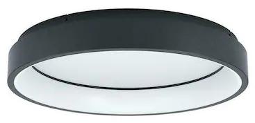Eglo Marghera Μοντέρνα Μεταλλική Πλαφονιέρα Οροφής με Ενσωματωμένο LED σε Μαύρο χρώμα 60cm 900067