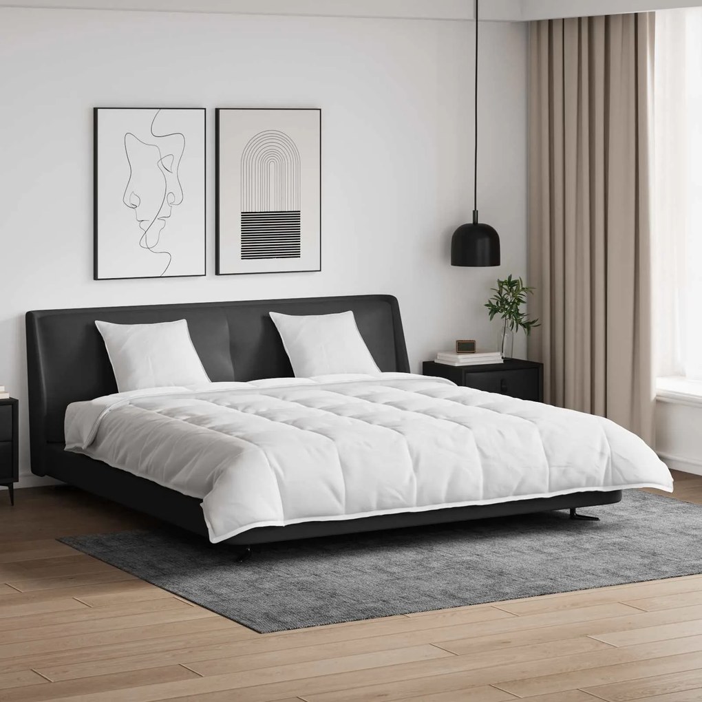 Σετ Παπλωμάτων με μαξιλάρι 3 pcs Λευκό Φτέρος