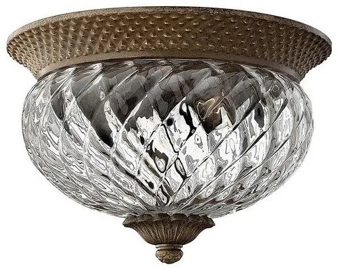 Πλαφονιέρα Φωτιστικό Οροφής 2xE27 Plantation Elstead Lighting-HK-PLANT-F-S-PZ-Μπρονζέ HK-PLANT-F-S-PZ