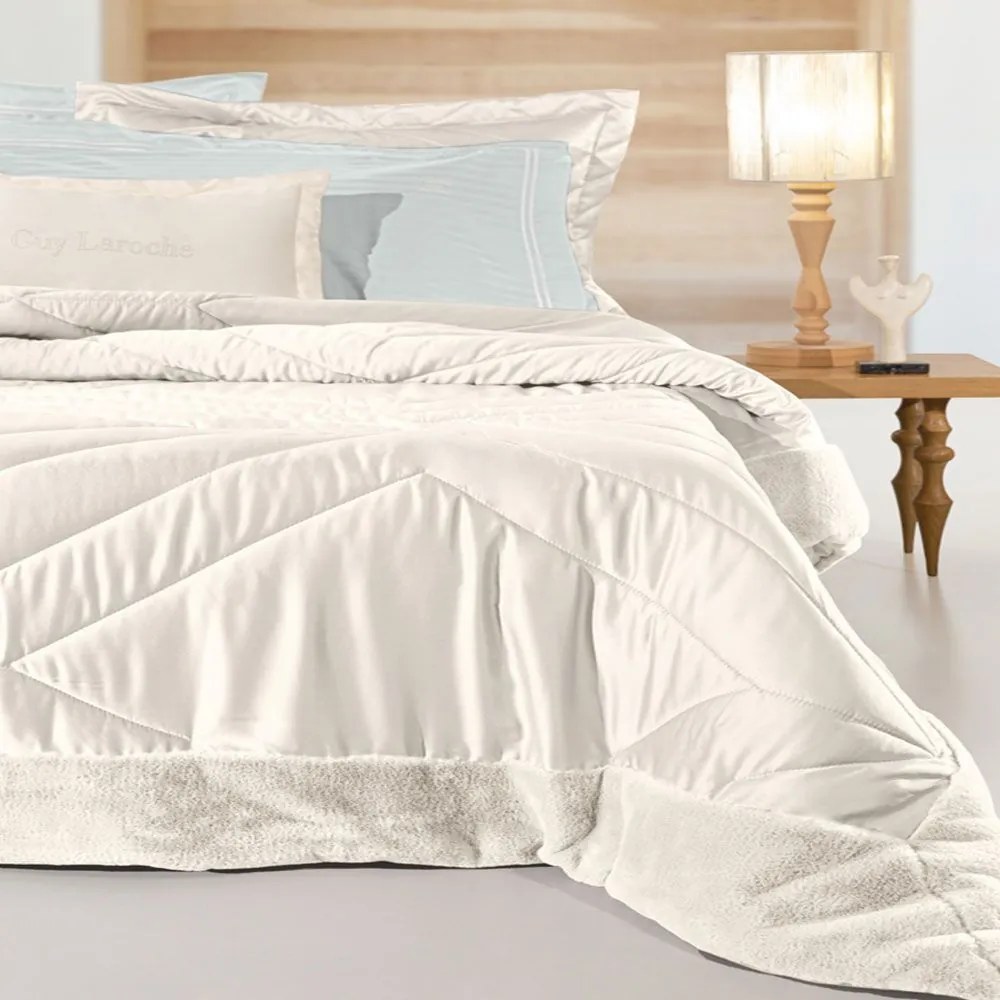 Πάπλωμα Columbia (Σετ 3τμχ) Ivory Guy Laroche Queen Size 250x240cm Microsatin