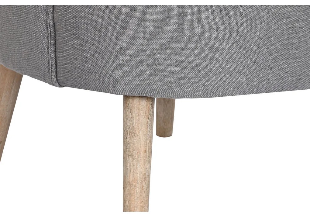 Πολυθρόνα DKD Home Decor Έλατο πολυεστέρας Σκούρο γκρίζο (66 x 70 x 88 cm)