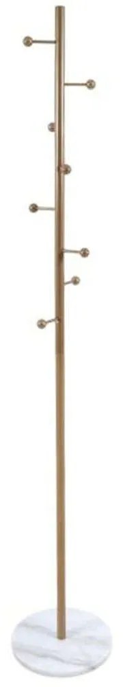 Καλόγερος Μεταλλικός 826162 173cm Gold-White Ankor Metal,Marble