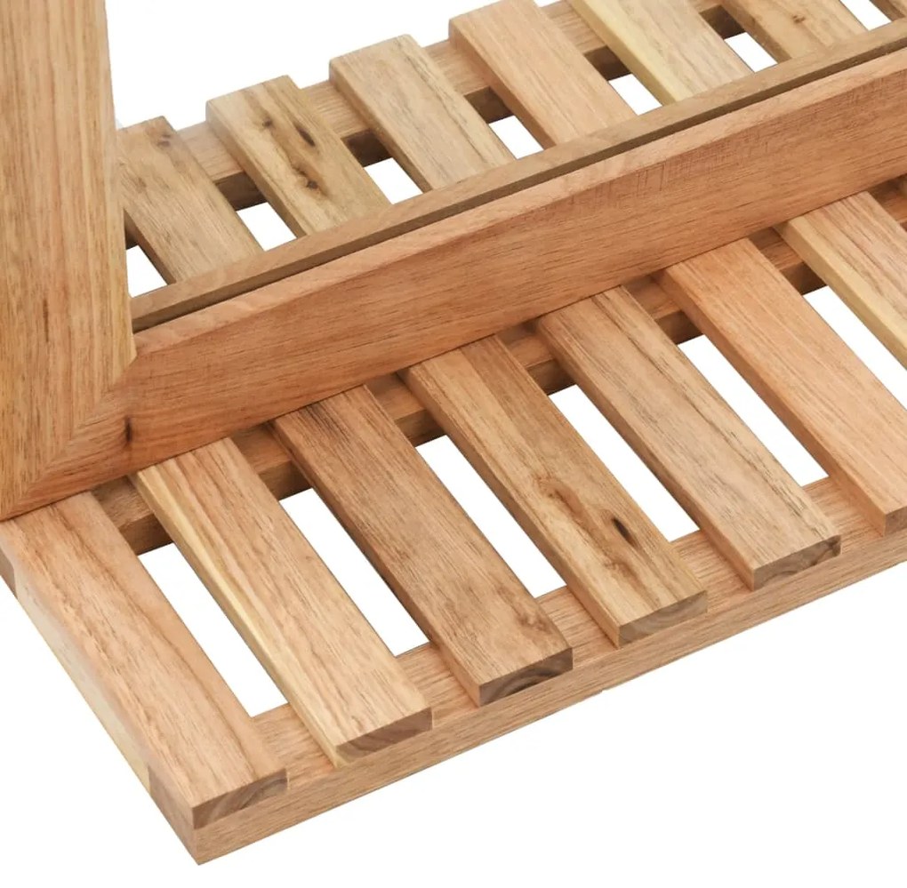 vidaXL Καθρέφτης Μπάνιου 60 x 12 x 62 εκ. από Μασίφ Ξύλο Καρυδιάς