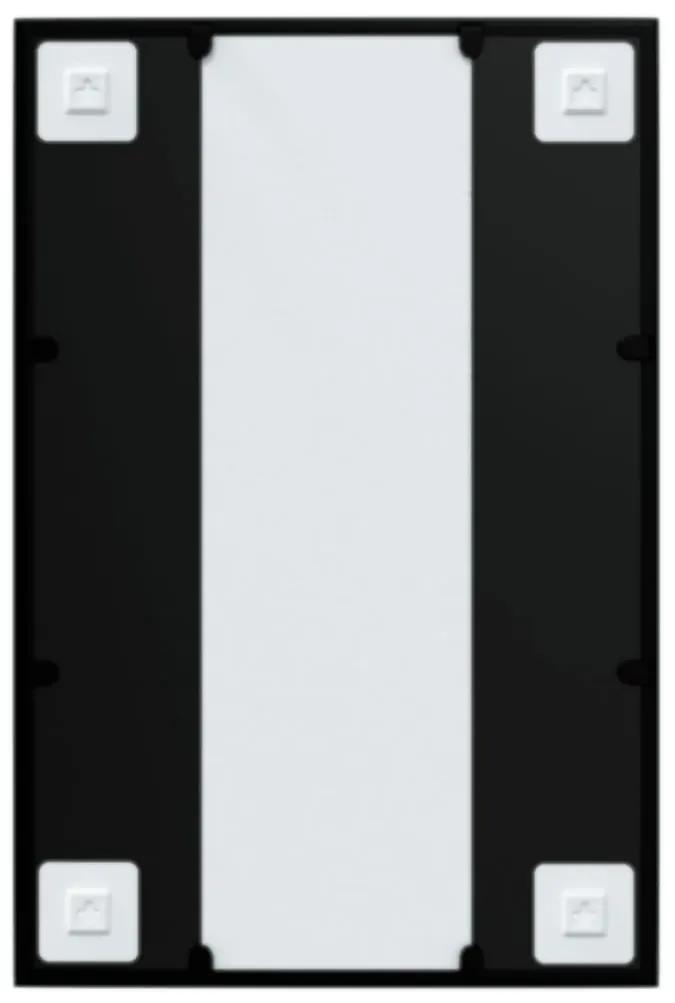 vidaXL Καθρέφτης Τοίχου Μαύρος 60 x 40 εκ. Μεταλλικός