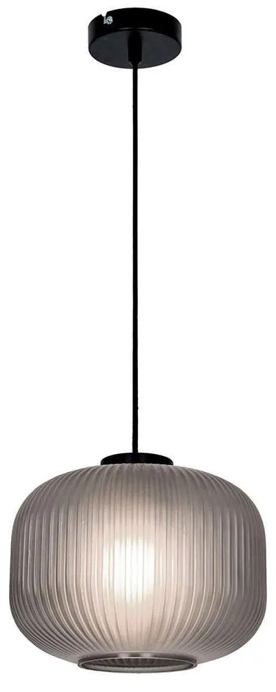 Φωτιστικό Οροφής Astor 4253001 E27 Fume Viokef Metal, Glass
