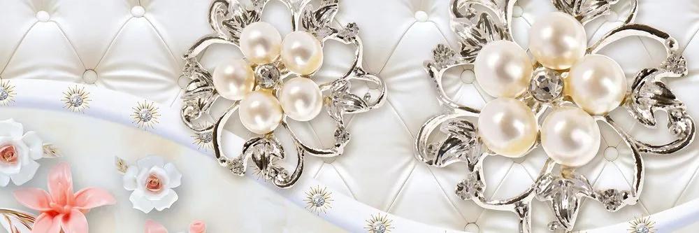 Εικόνα κοσμήματα με λουλουδάτο μοτίβο - 150x50