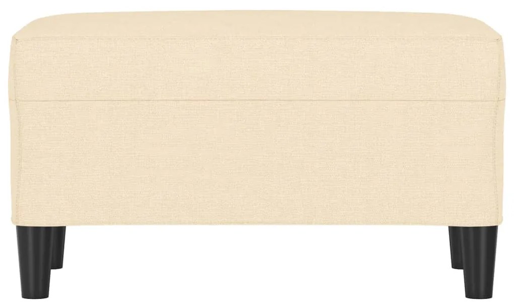 vidaXL Πάγκος Κρεμ 70 x 35 x 41 εκ. Υφασμάτινος