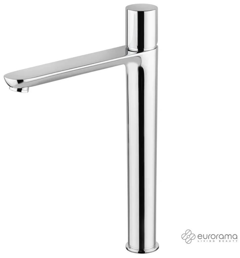 Μπαταρία Νιπτήρα Υψηλή με Βαλβίδα Clic-Clac Res-Pro Eurorama Chrome 175309P-100