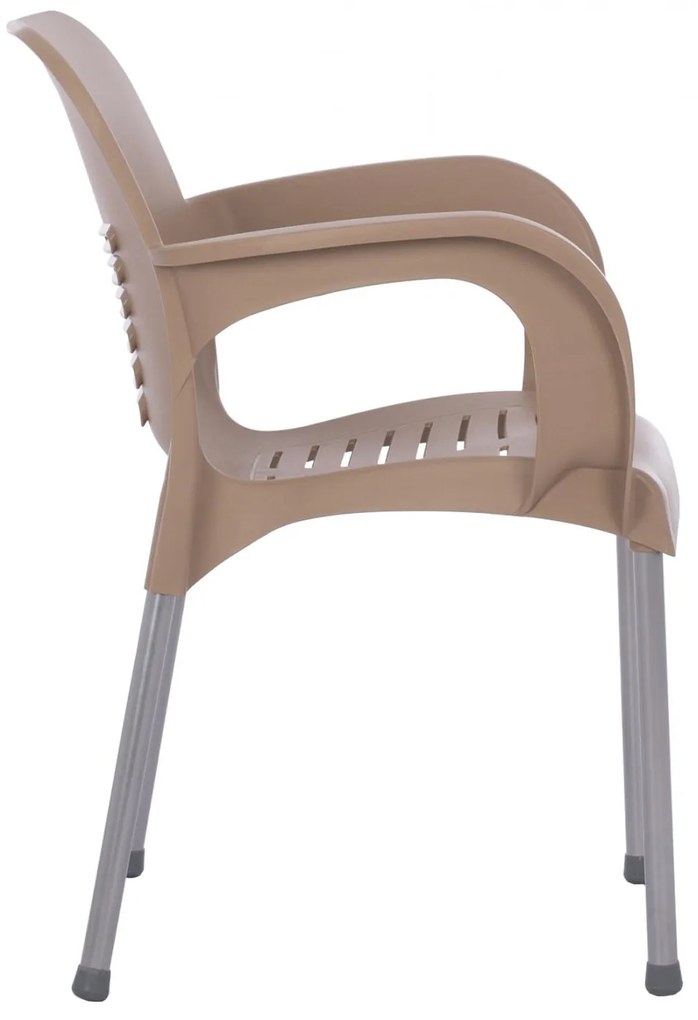 ΠΟΛΥΘΡΟΝΑ ΠΟΛΥΠΡΟΠΥΛΕΝΙΟΥ RECYCLED KAREK  ΜΠΕΖ ΧΡΩΜΑ 59,5x59x81Y εκ. 59.5x59x81 εκ.