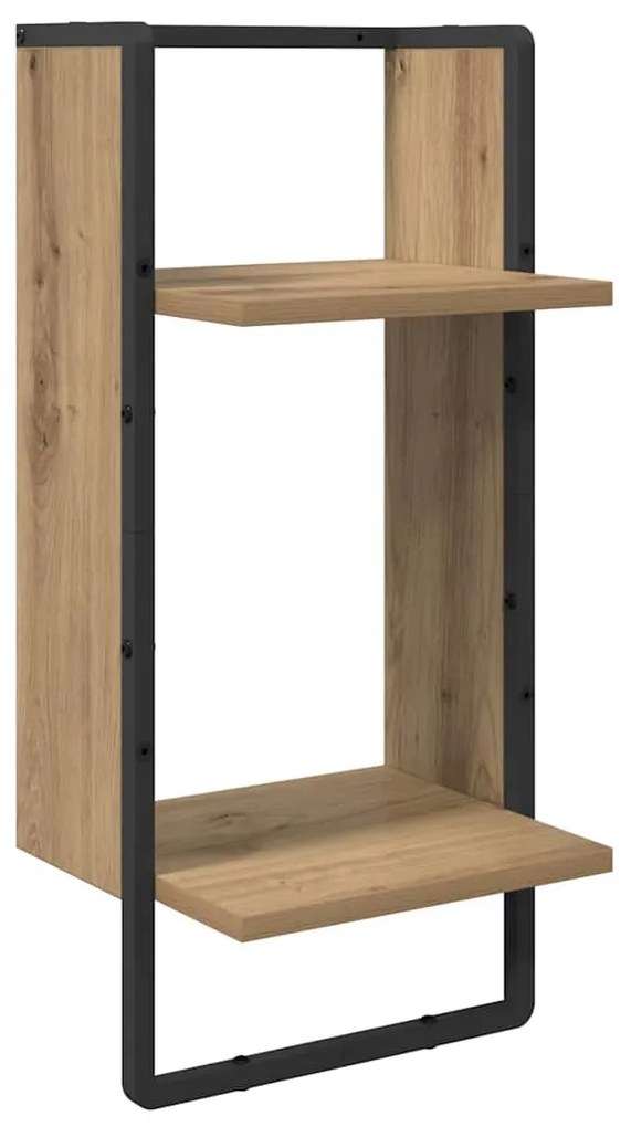 vidaXL Σετ ραφιών τοίχου με ράφι 4 pcs Artisan Oak 65 x 25 x 30 cm