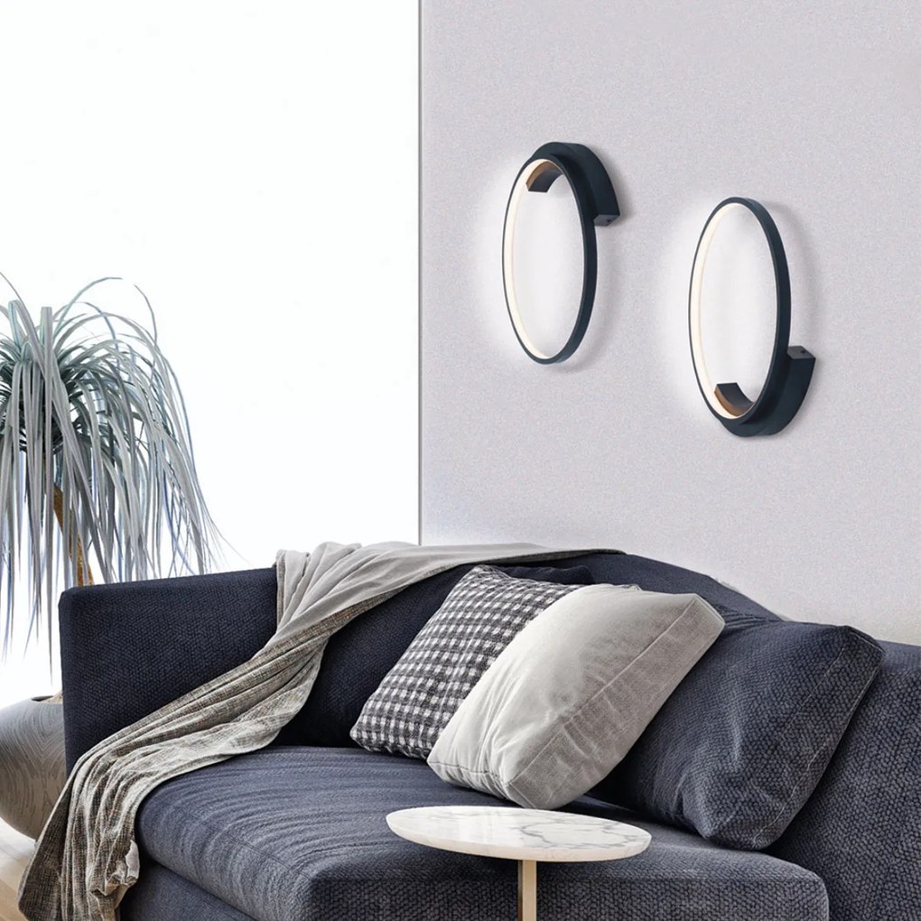 Απλίκα Τοίχου LED Dimmable Zambelis 2076 Sandy Black