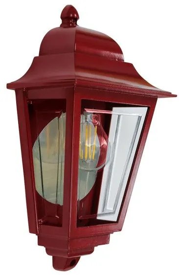 Φανάρι Απλίκα Φωτιστικό Τοίχου 1xE27 IP44 Deco Lane Elstead Lighting DECO-LANE7-RED Κόκκινο