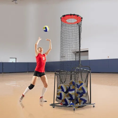 VEVOR Volleyball Setter Training Equipment Trainer Net Angle Height Adjustable