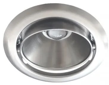 Χωνευτό Σποτ Φωτιστικό Ψευδοροφής Downlight LED 34W Μονή Περιστροφή 3000Κ Φ17,3cm Uno 173-gs Interlight-19375-Ασημί 19375