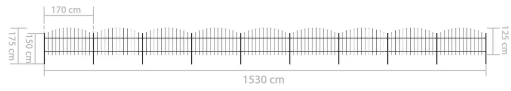 ΚΑΓΚΕΛΑ ΠΕΡΙΦΡΑΞΗΣ ΜΕ ΛΟΓΧΕΣ ΜΑΥΡΑ (1-1,25) X 15,3 Μ. ΑΤΣΑΛΙΝΑ 277729