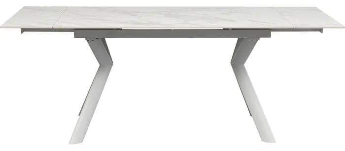 Τραπέζι Επεκτεινόμενο Xenia Λευκό 140x80x76εκ. - Λευκό