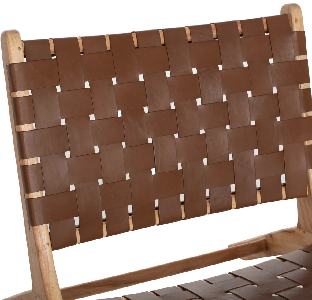 Καρέκλα Felipe από Μασίφ Ξύλο Teak Φυσικό 65x82x88 Υ Εκ.