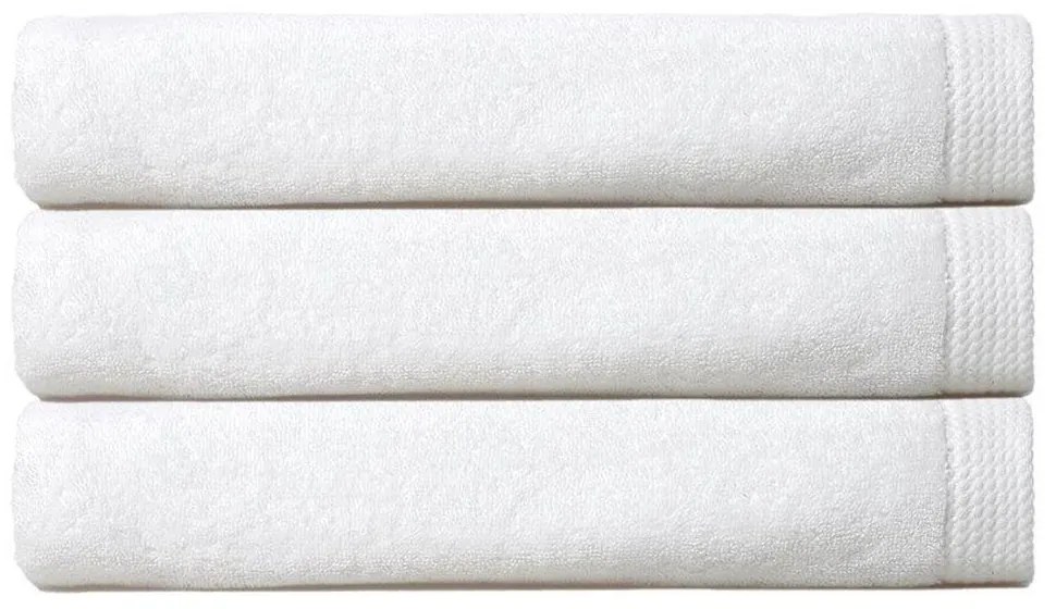 Πετσέτα 02.100.10 White Cryspo Trio Σετ Πετσέτες 100% Cotton