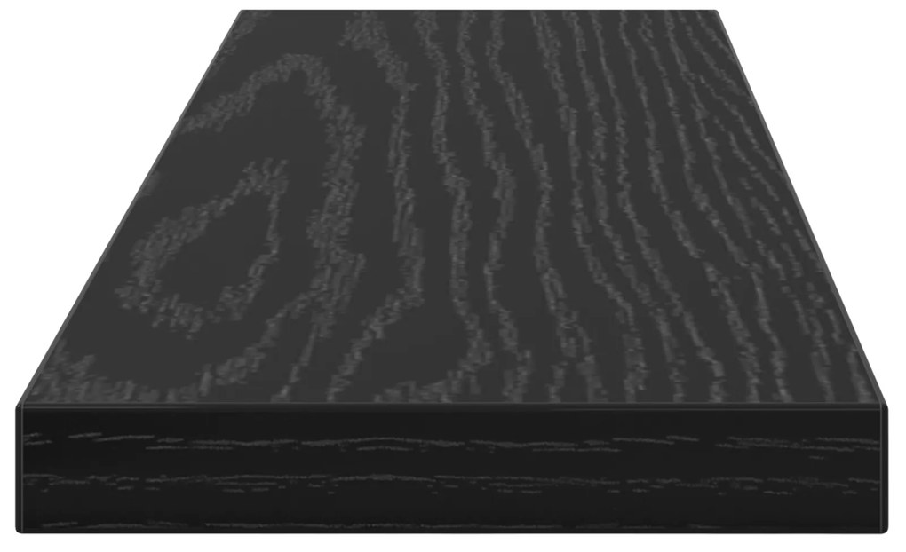 vidaXL Ράφια Βιβλιοθήκης 4 τμχ Μαύρης Δρυς 40x10x1.5 εκ Επεξεργασμένο Ξύλο