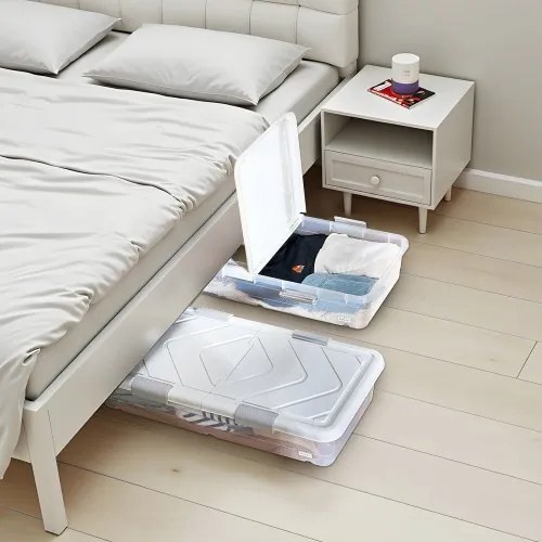 VEVOR Under Bed Storage with Wheels 39.8x20.1x5.9 In Rolling Storage Bags 2 Pack